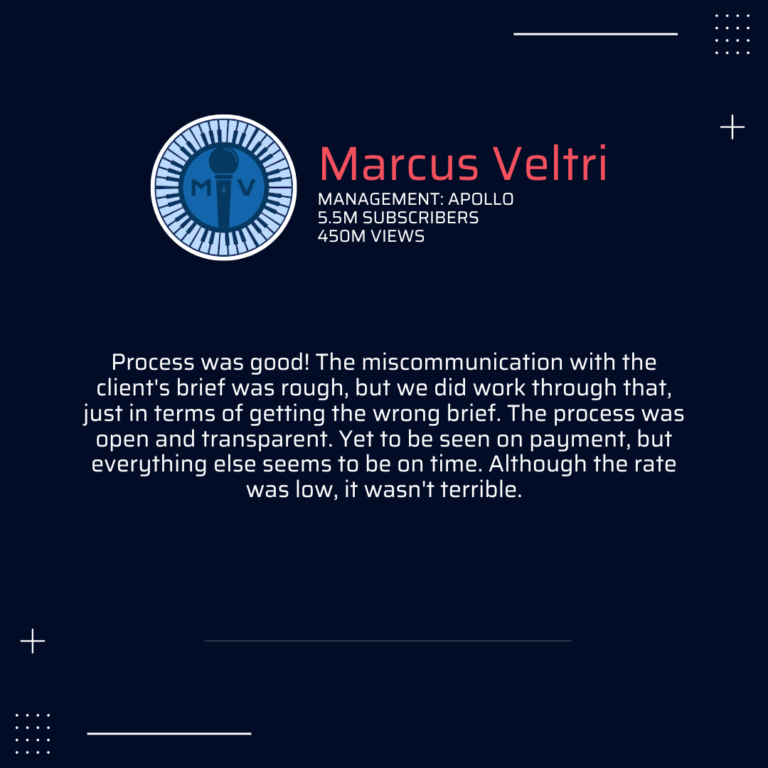 Marcus Veltri Feedback 3